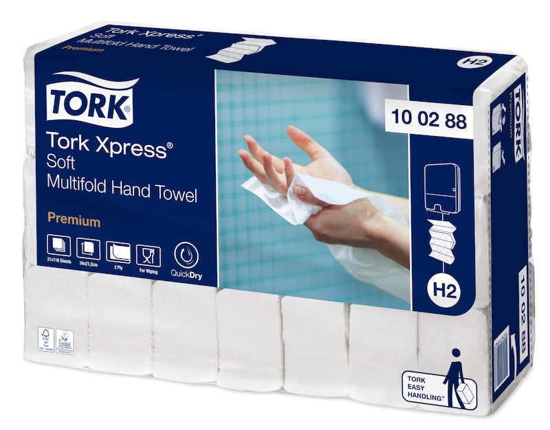 Tork Xpress® Soft Multifold Handtücher Premium Tork Xpress® Soft Multifold Handtücher Premium