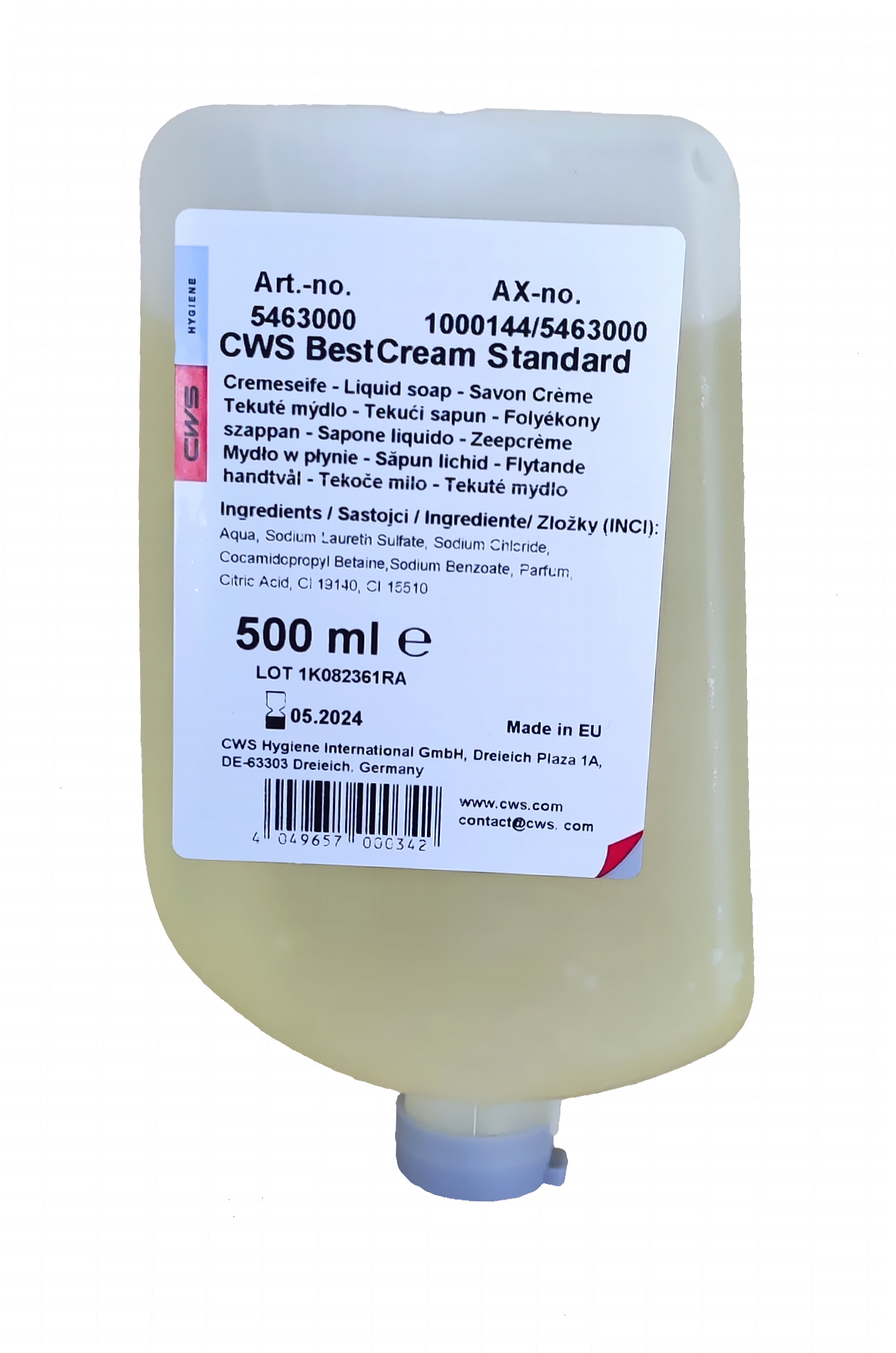 CWS Best Cream Seifencremepatrone CWS Best Cream Seifencremepatrone