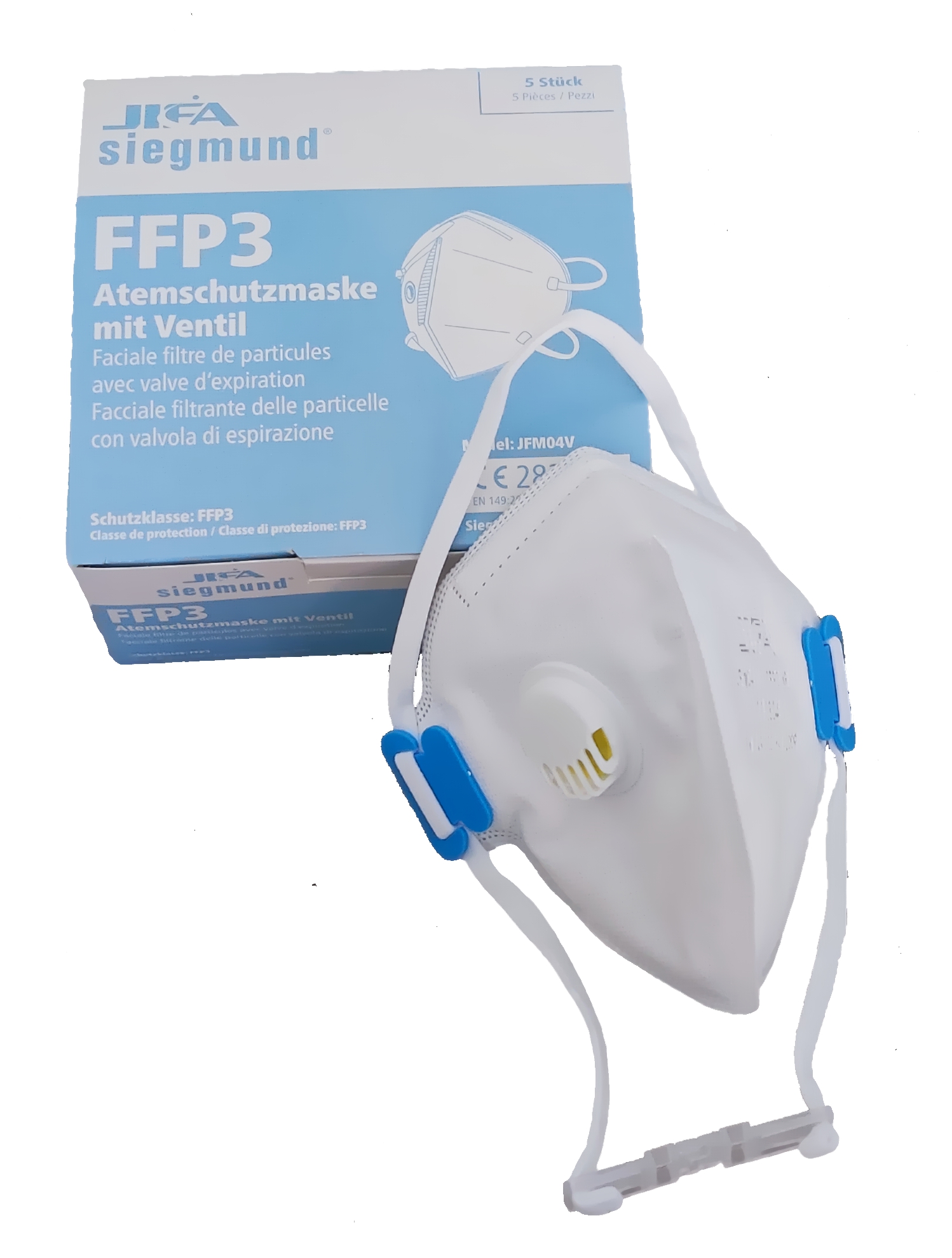 Einwegfeinstaubmaske FFP3V NR D mit Ventil Einwegfeinstaubmaske FFP3V NR D mit Ventil