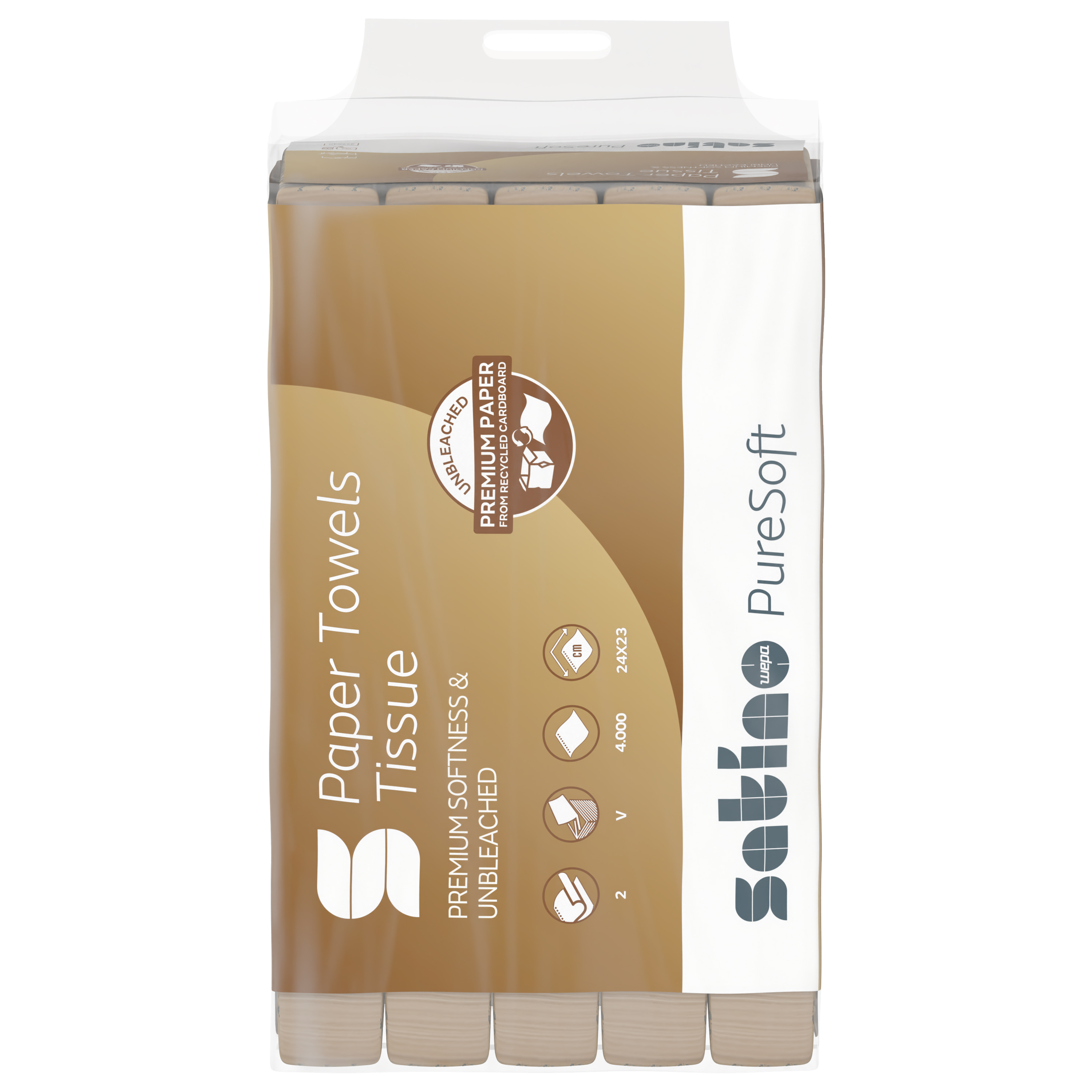 Satino PureSoft Handtuchpapier 2-lagig Satino PureSoft Handtuchpapier 2-lagig