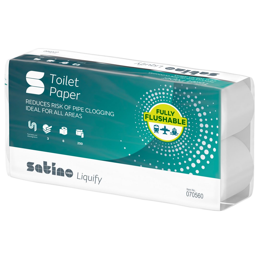 Satino Liquify Toilettenpapier, 3-lagig Satino Liquify Toilettenpapier, 3-lagig