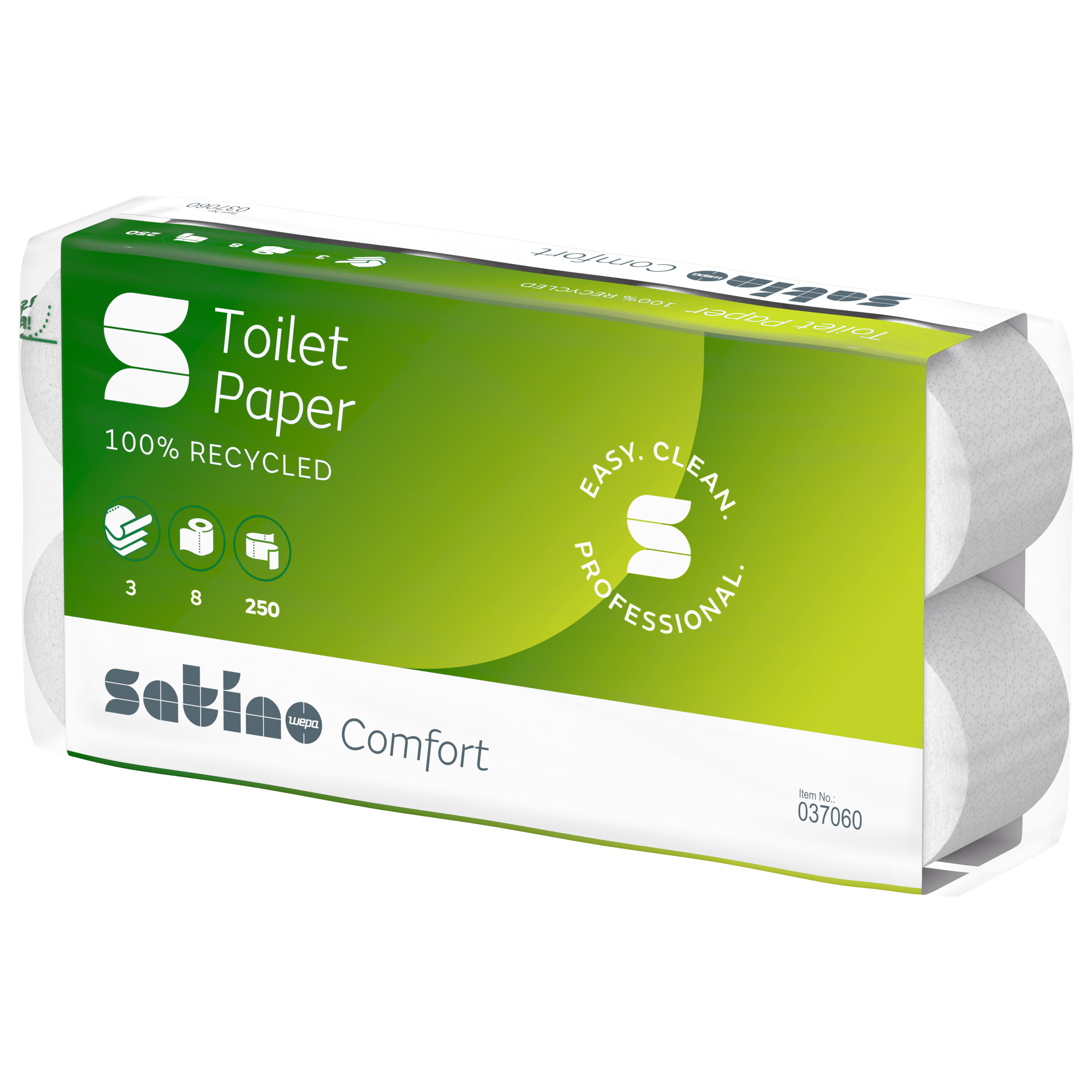 Satino comfort Toilettenpapier, hochweiß, 3-lagig