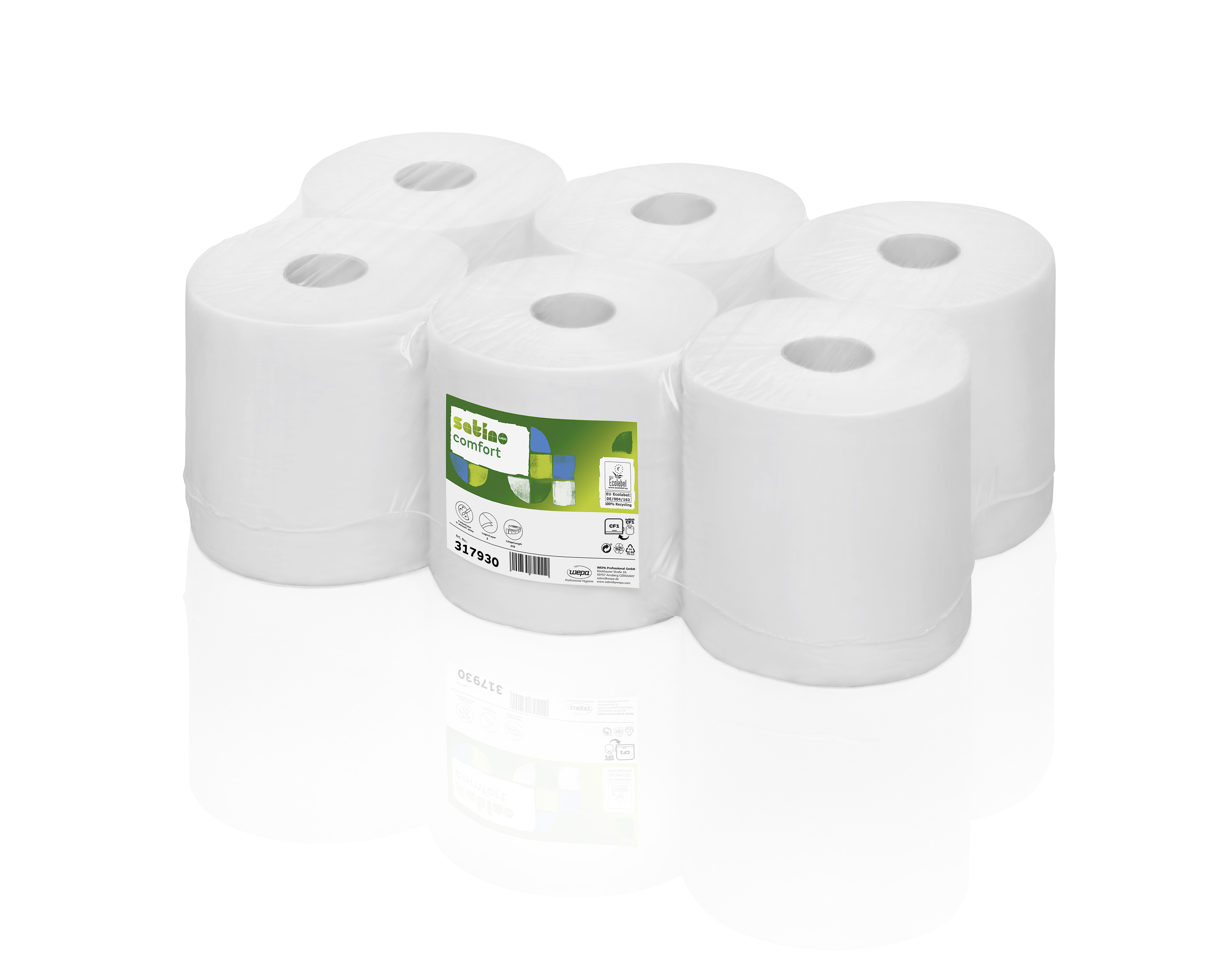 Satino Comfort Midi-1-lagig Hand- u. Putztuchrolle Satino Comfort Midi-1-lagig Hand- u. Putztuchrolle