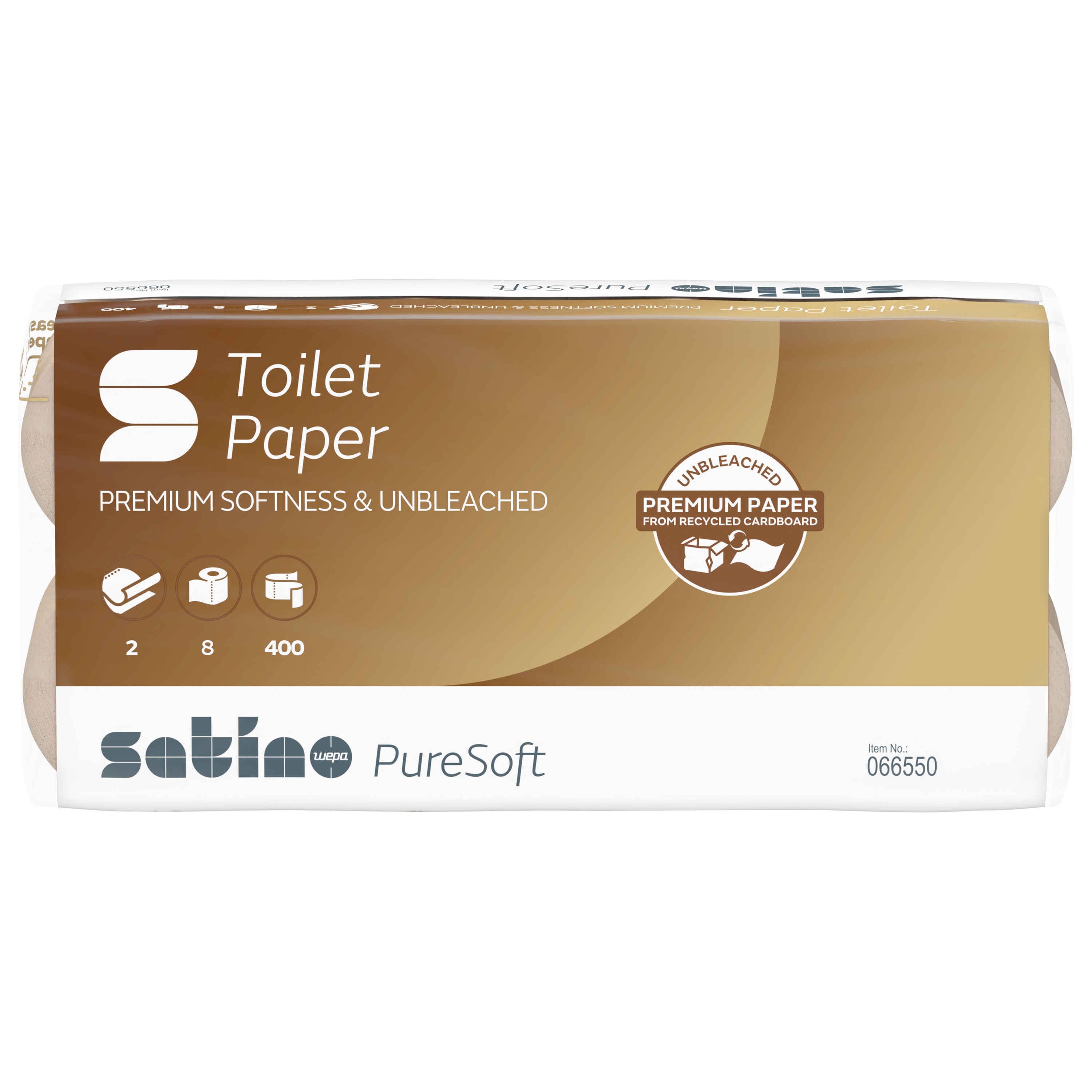 Satino PureSoft Toilettenpapier 2-lg, beige Satino PureSoft Toilettenpapier 2-lg, beige