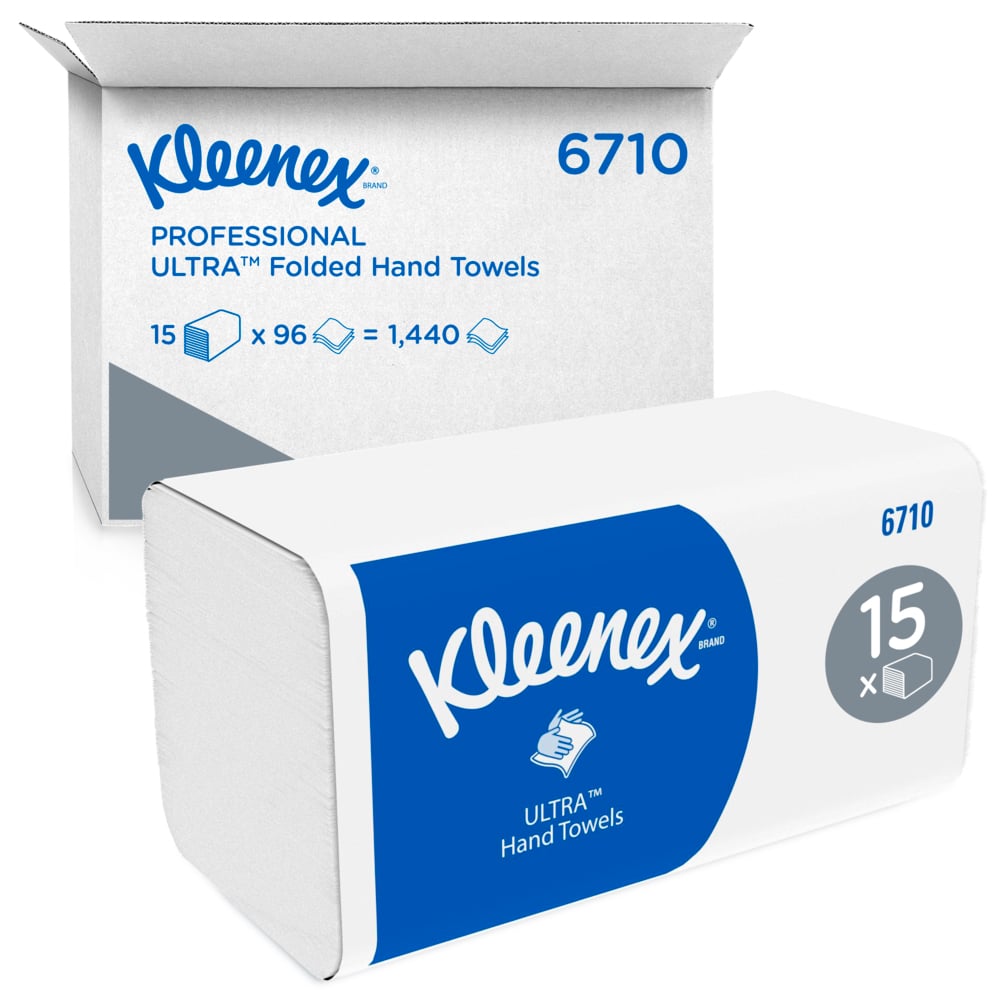 Kleenex Ultra Papierhandtücher weiß 6710 Kleenex Ultra Papierhandtücher weiß 6710
