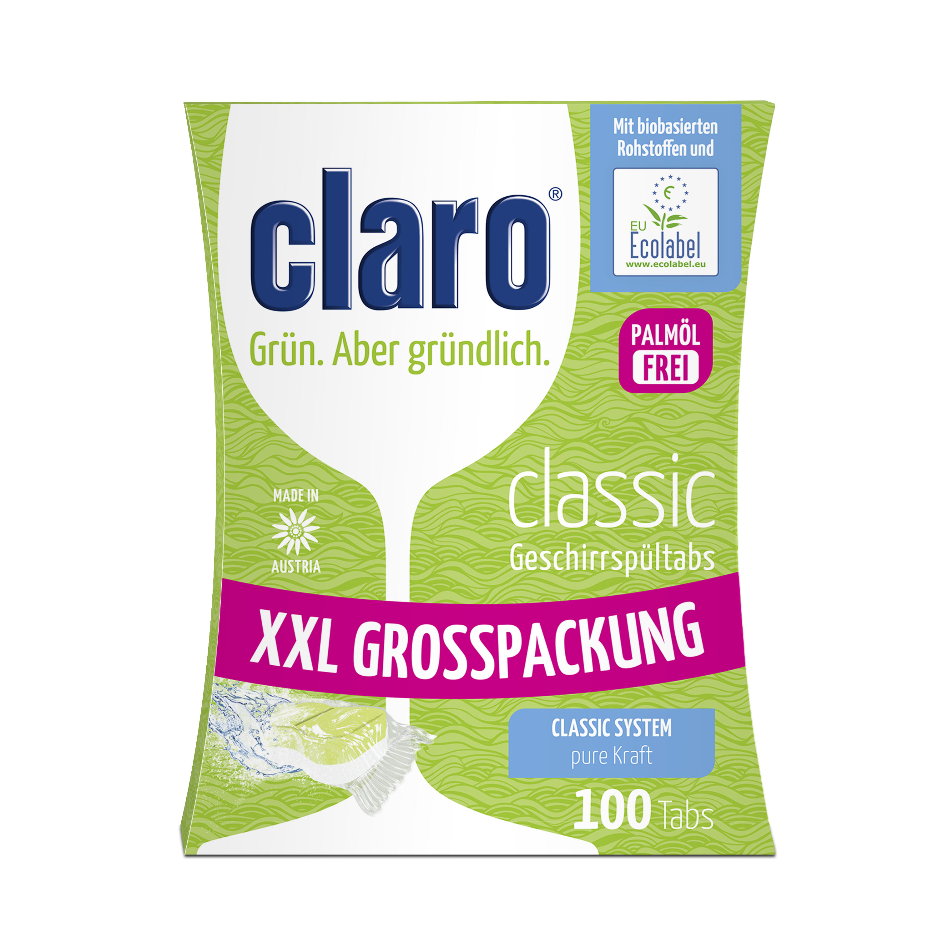 claro Classic Geschirrspültabs 100 Stück á 16 g claro Classic Geschirrspültabs 100 Stück á 16 g
