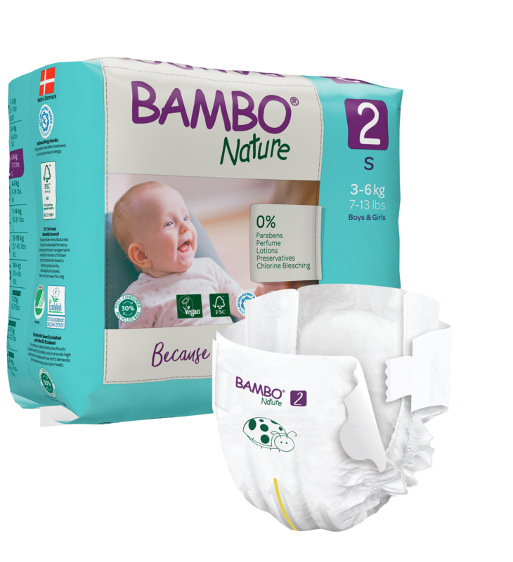 Bambo Nature Windeln Größe 2, 3-6 kg Bambo Nature Windeln Größe 2, 3-6 kg