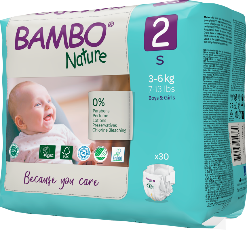 Bambo Nature Windeln Größe 2, 3-6 kg Bambo Nature Windeln Größe 2, 3-6 kg