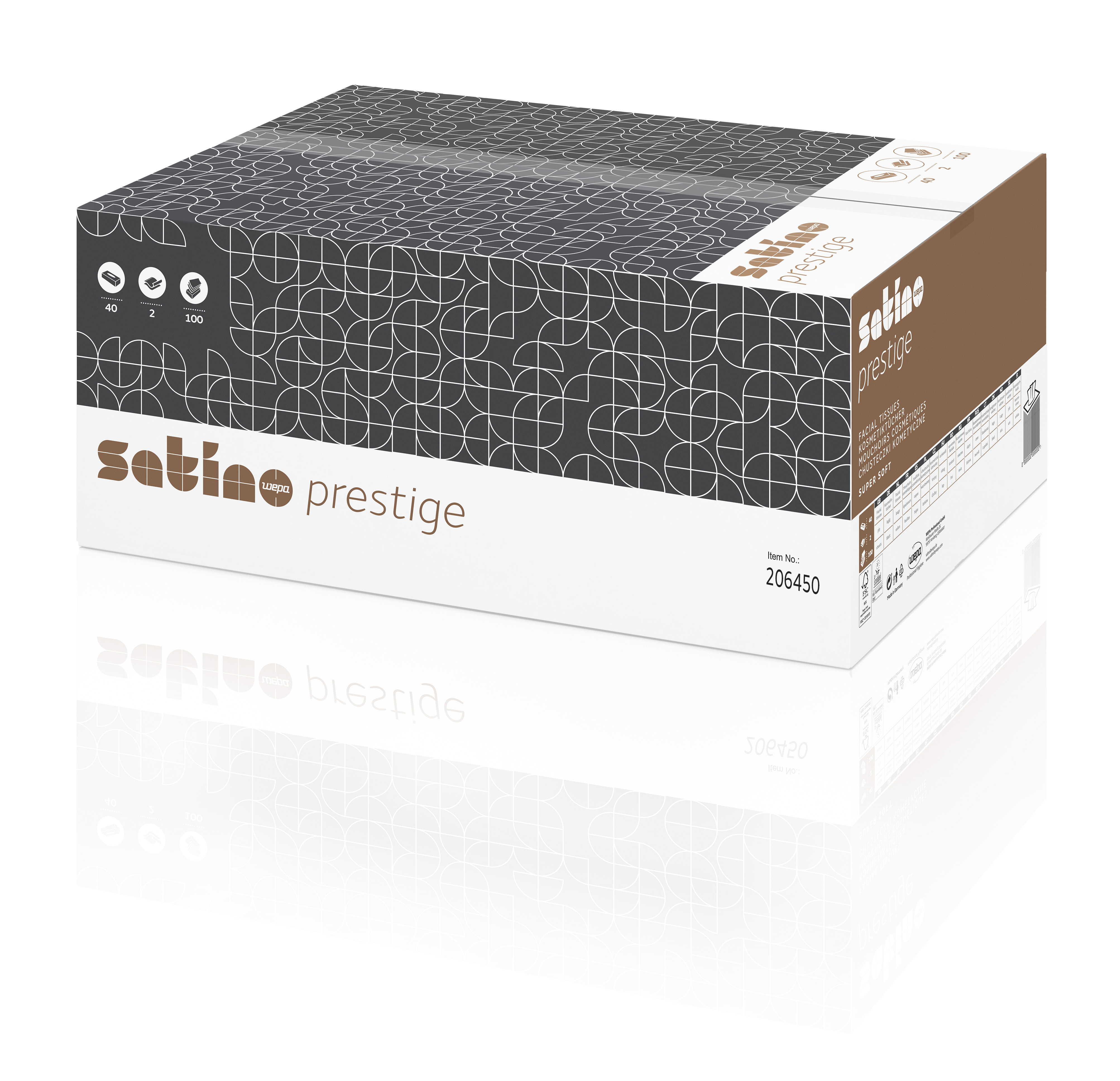 Satino Prestige Kosmetiktücher 2-lagig Satino Prestige Kosmetiktücher 2-lagig