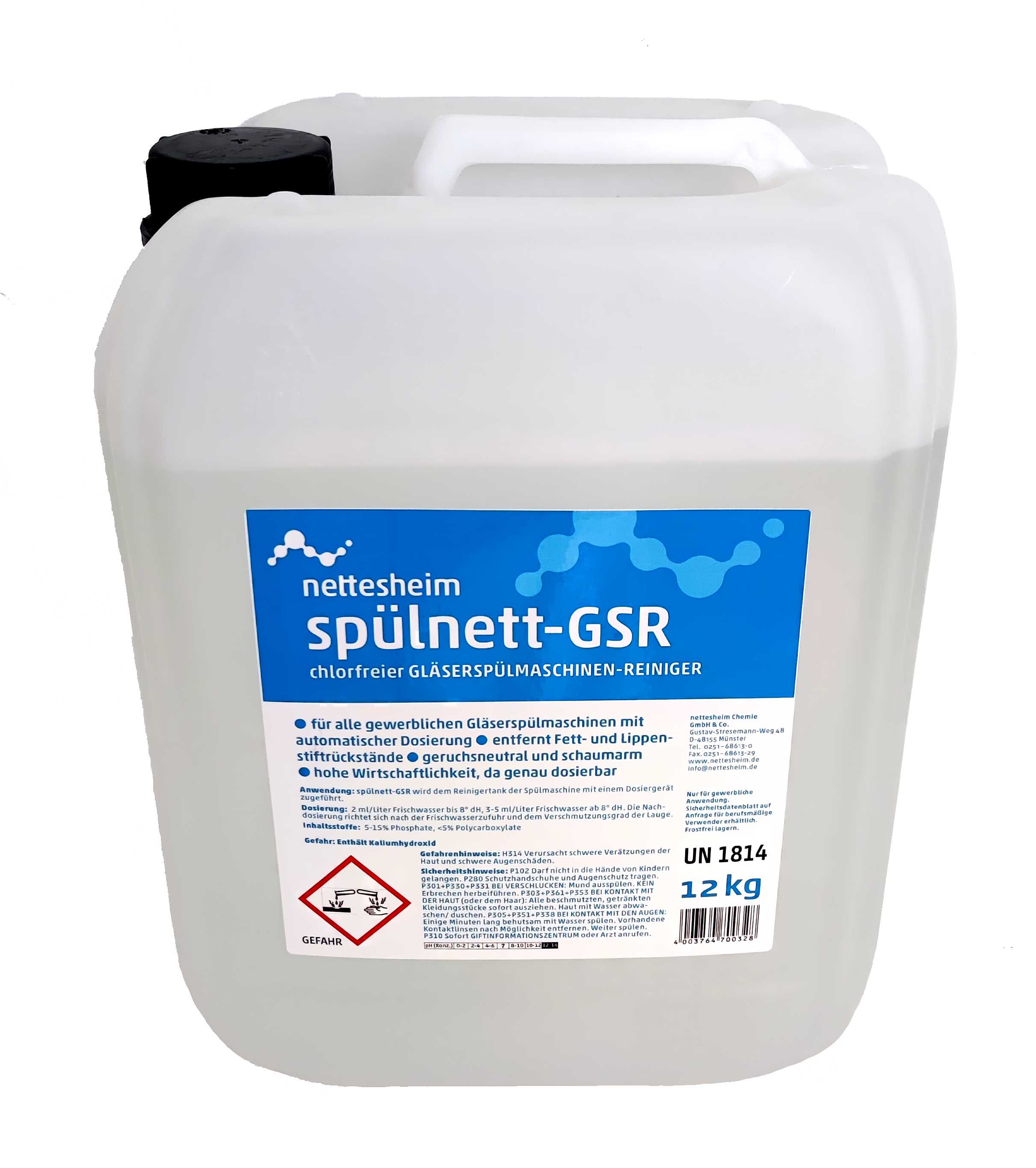 NETTESHEIM Spülnett-GSM/GSR Gläserspülmittel NETTESHEIM Spülnett-GSM/GSR Gläserspülmittel