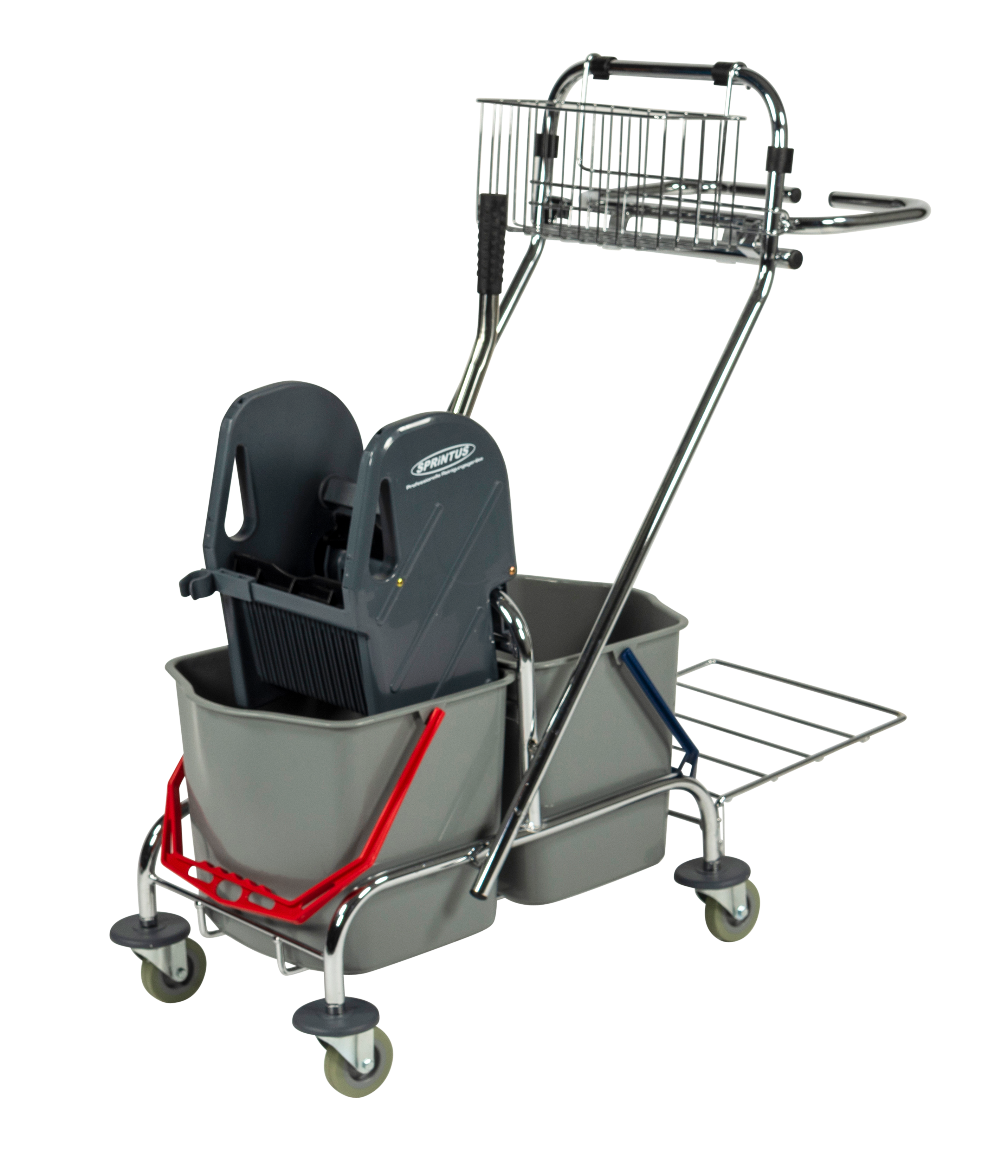 ECO-Zwei-Eimer-Wagen Chrom ECO-Zwei-Eimer-Wagen Chrom