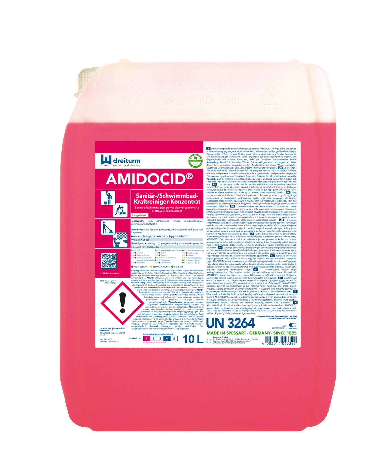 Dreiturm Amidocid® Sanitär-Kraftreiniger Dreiturm Amidocid® Sanitär-Kraftreiniger