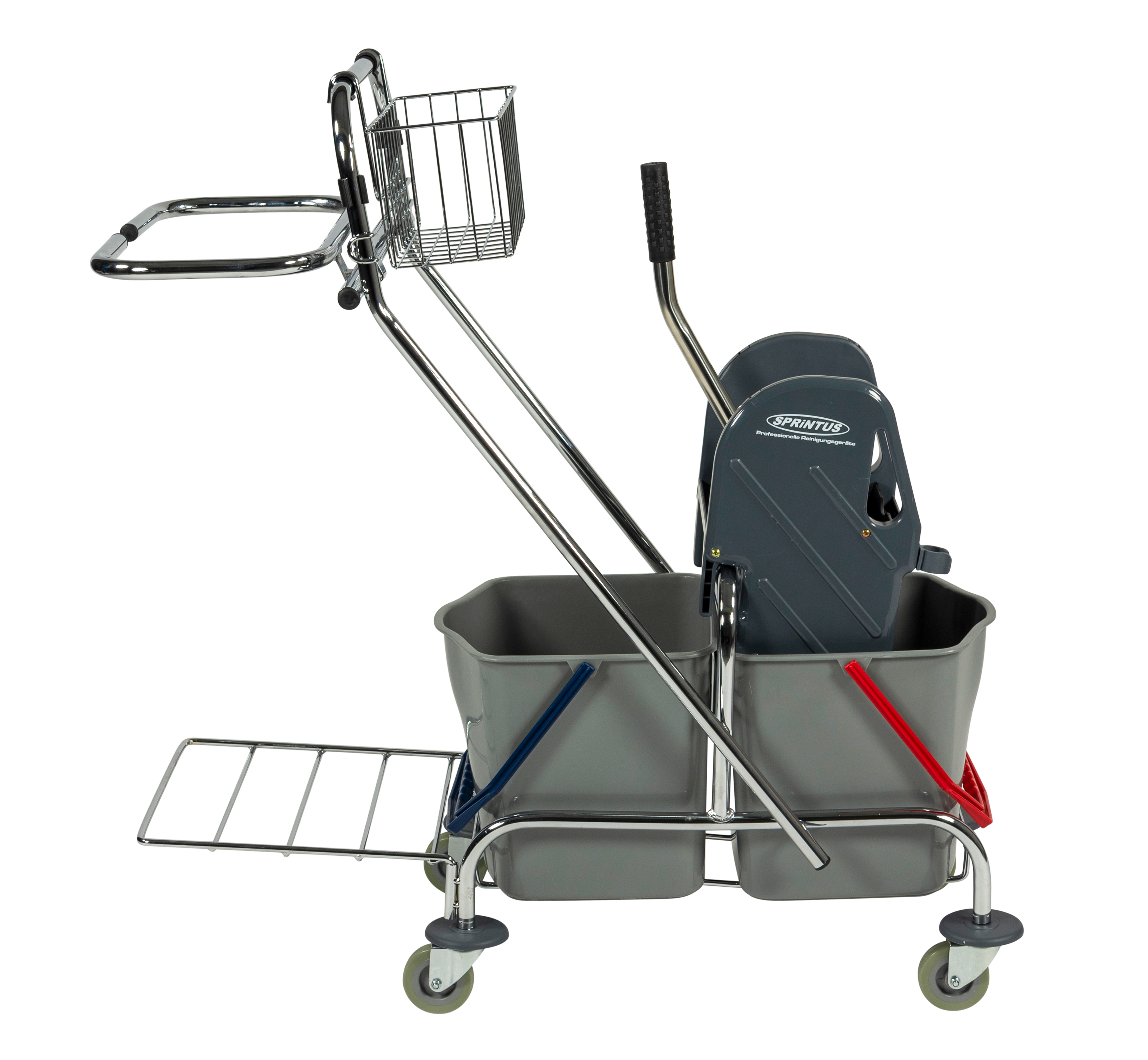 ECO-Zwei-Eimer-Wagen Chrom ECO-Zwei-Eimer-Wagen Chrom