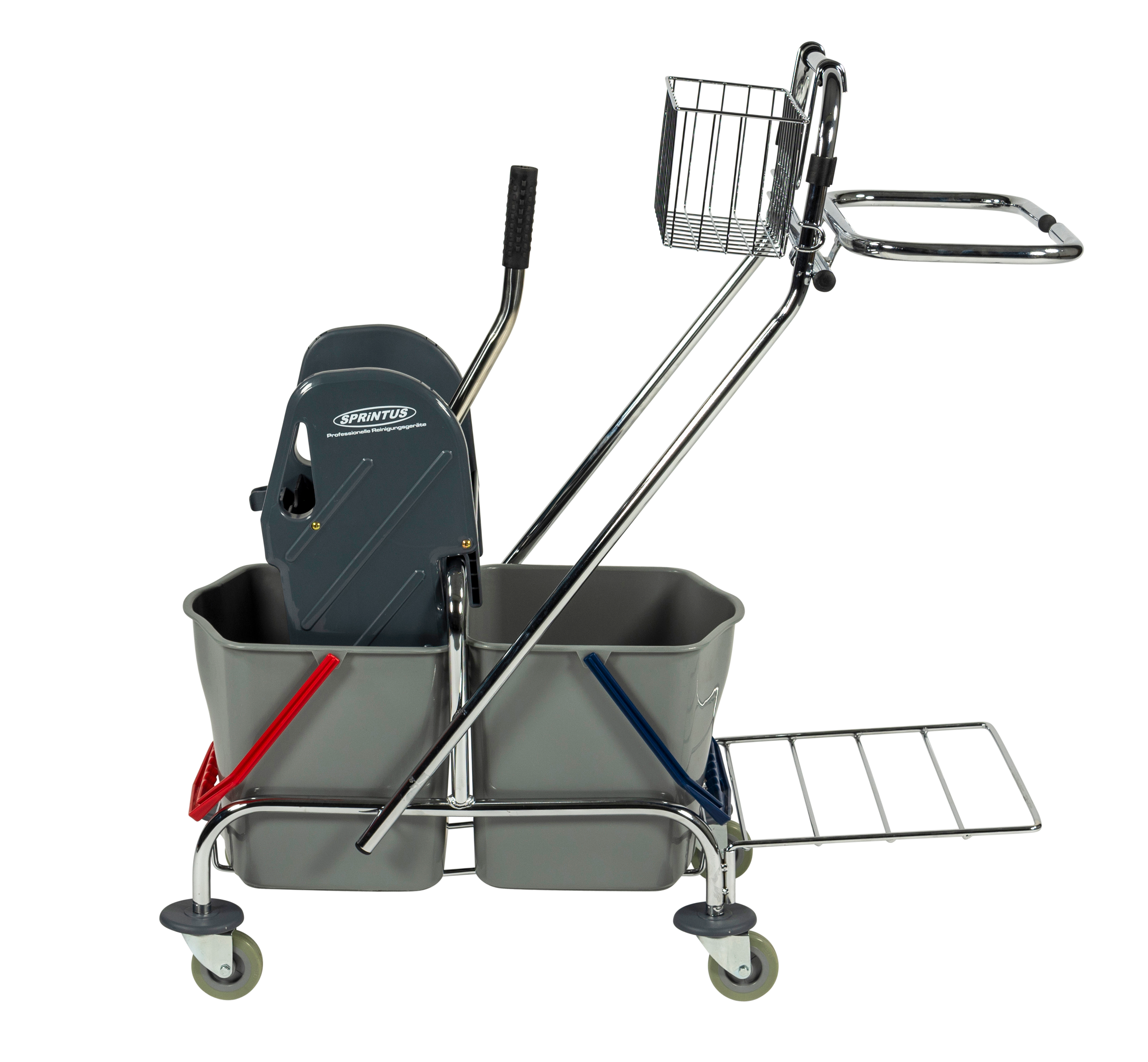 ECO-Zwei-Eimer-Wagen Chrom ECO-Zwei-Eimer-Wagen Chrom