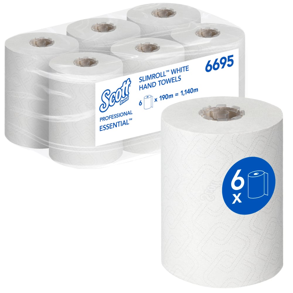 Scott® Essential Slimroll Rollenhandtücher 6695 Scott® Essential Slimroll Rollenhandtücher 6695