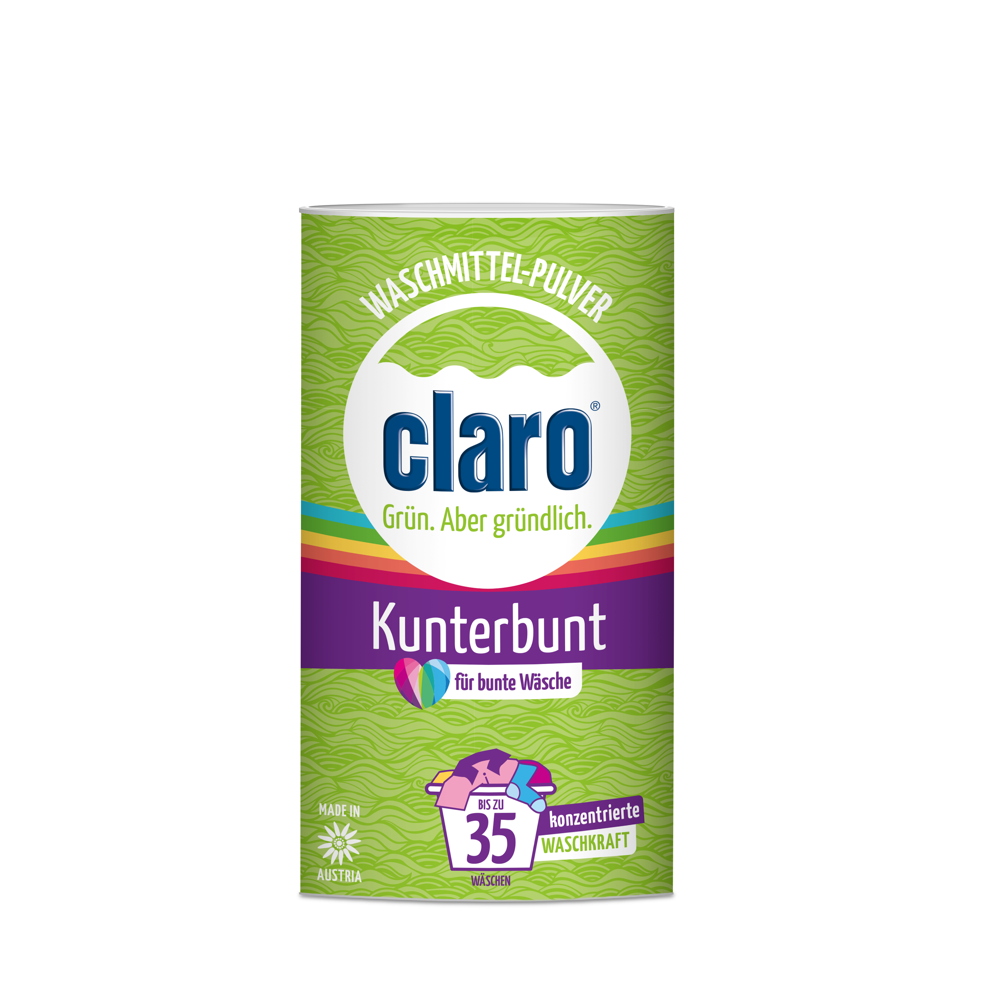 claro Waschmittelpulver Kunterbunt claro Waschmittelpulver Kunterbunt