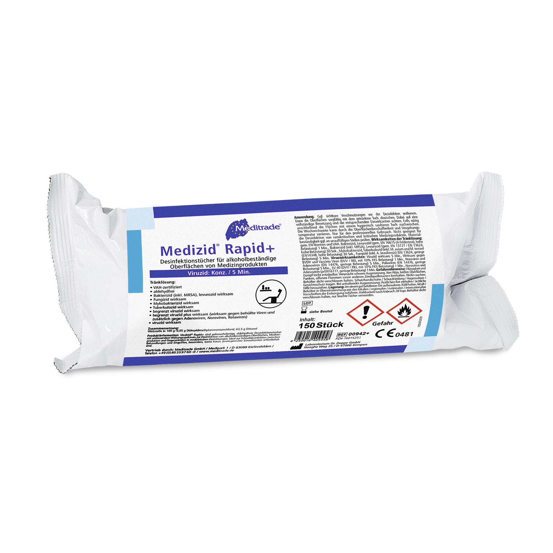 Meditrade Medizid Rapid+ Desinfektionstücher Meditrade Medizid Rapid+ Desinfektionstücher