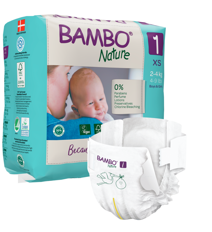 Bambo Nature Windeln Größe 1, 2-4 kg Bambo Nature Windeln Größe 1, 2-4 kg