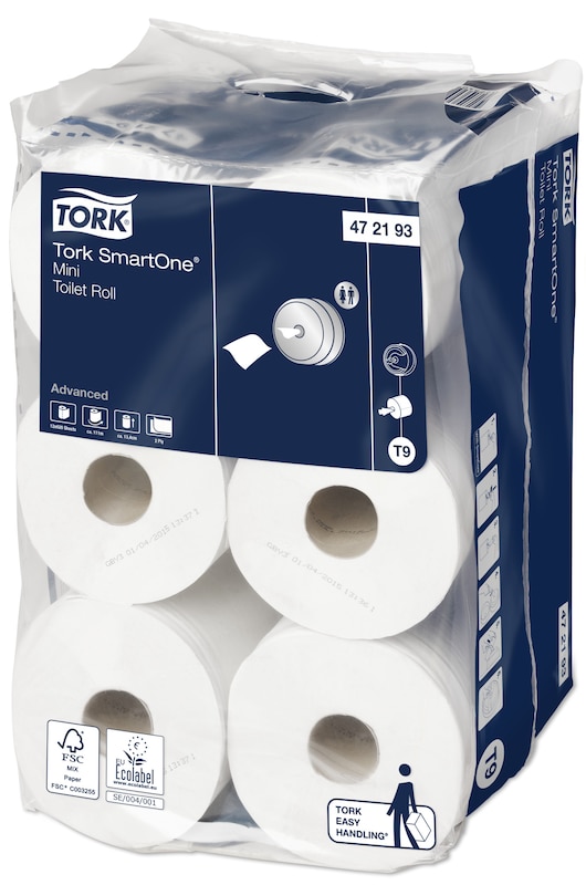 Tork Smart One Toilettenpapier T9 weiß, 472193 Tork Smart One Toilettenpapier T9 weiß, 472193