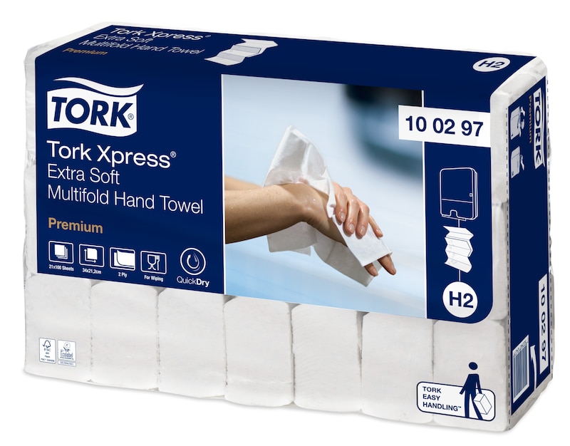 Tork Xpress® Premium Multifold-Handtücher 100297 Tork Xpress® Premium Multifold-Handtücher 100297