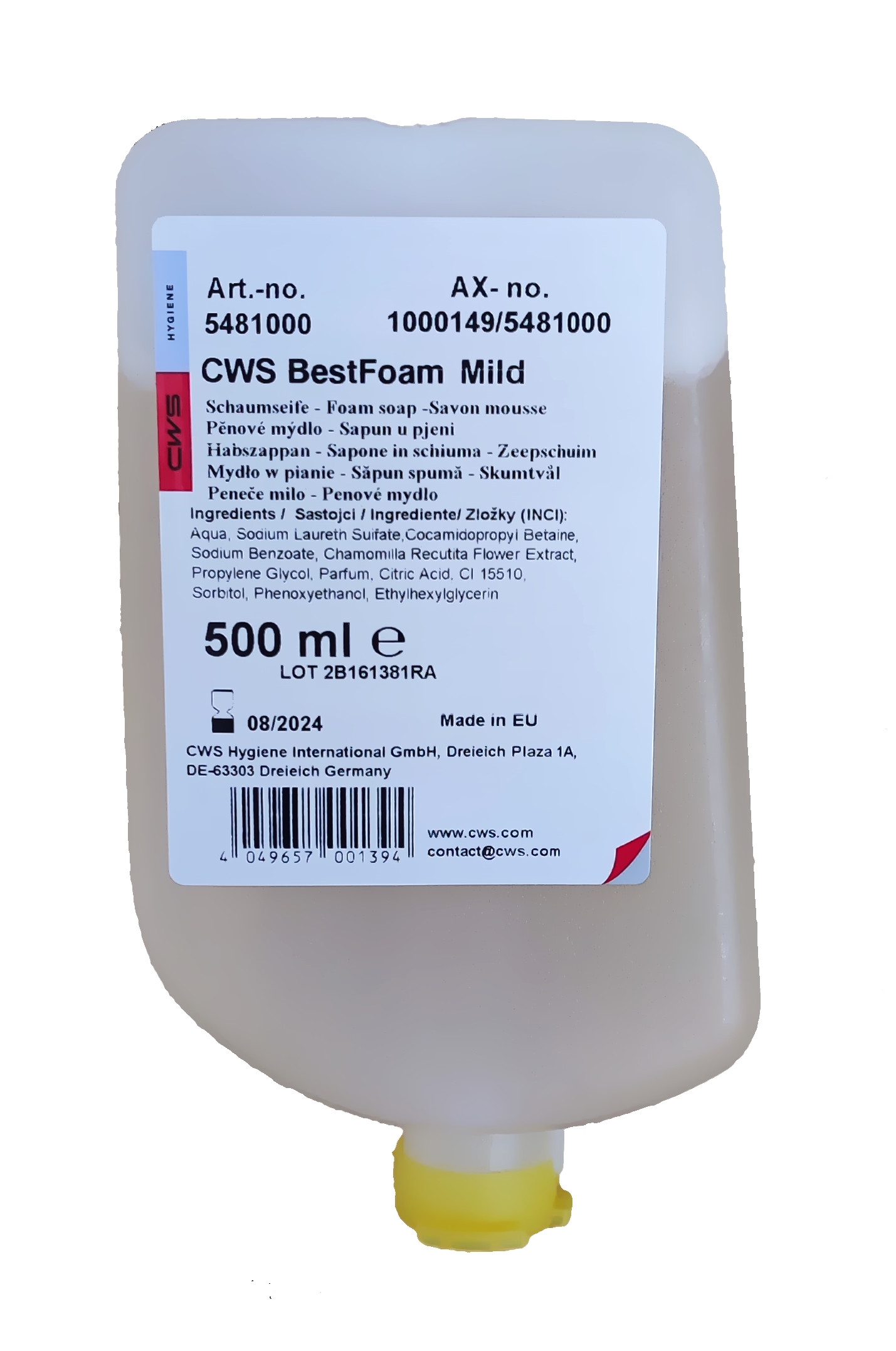 CWS Best Foam-Seifencremepatronen CWS Best Foam-Seifencremepatronen