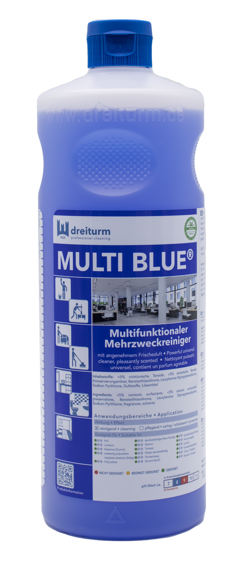 Dreiturm Multi Blue Mehrzweckreiniger 1000 ml Dreiturm Multi Blue Mehrzweckreiniger 1000 ml