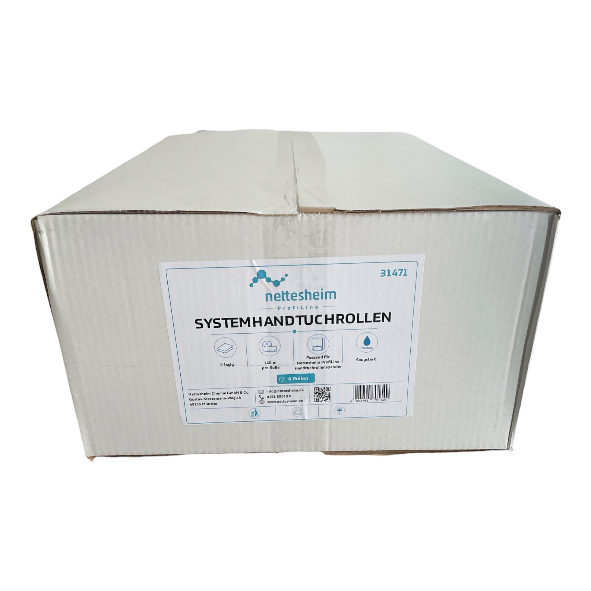 Nettesheim Systemhandtuchrollen Zellstoff weiß Nettesheim Systemhandtuchrollen Zellstoff weiß
