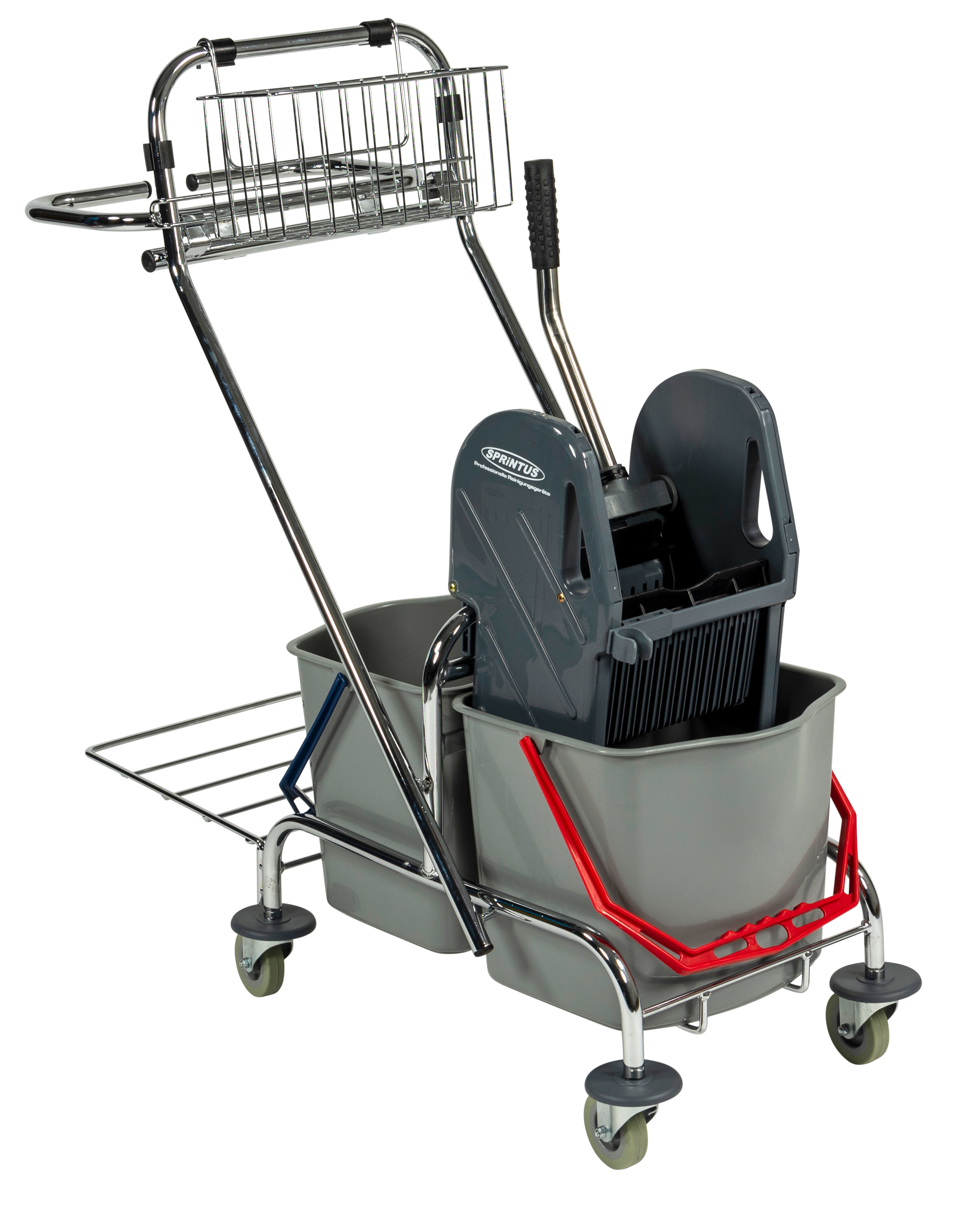 ECO-Zwei-Eimer-Wagen Chrom ECO-Zwei-Eimer-Wagen Chrom