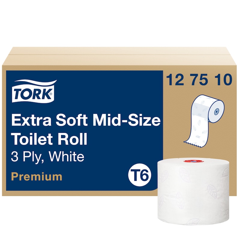 Tork Extra Soft 127510 Toilettenpapier-Rolle T6 Tork Extra Soft 127510 Toilettenpapier-Rolle T6