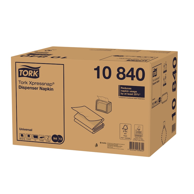 Tork Xpressnap® Weiße Spenderserviette 10840 Tork Xpressnap® Weiße Spenderserviette 10840