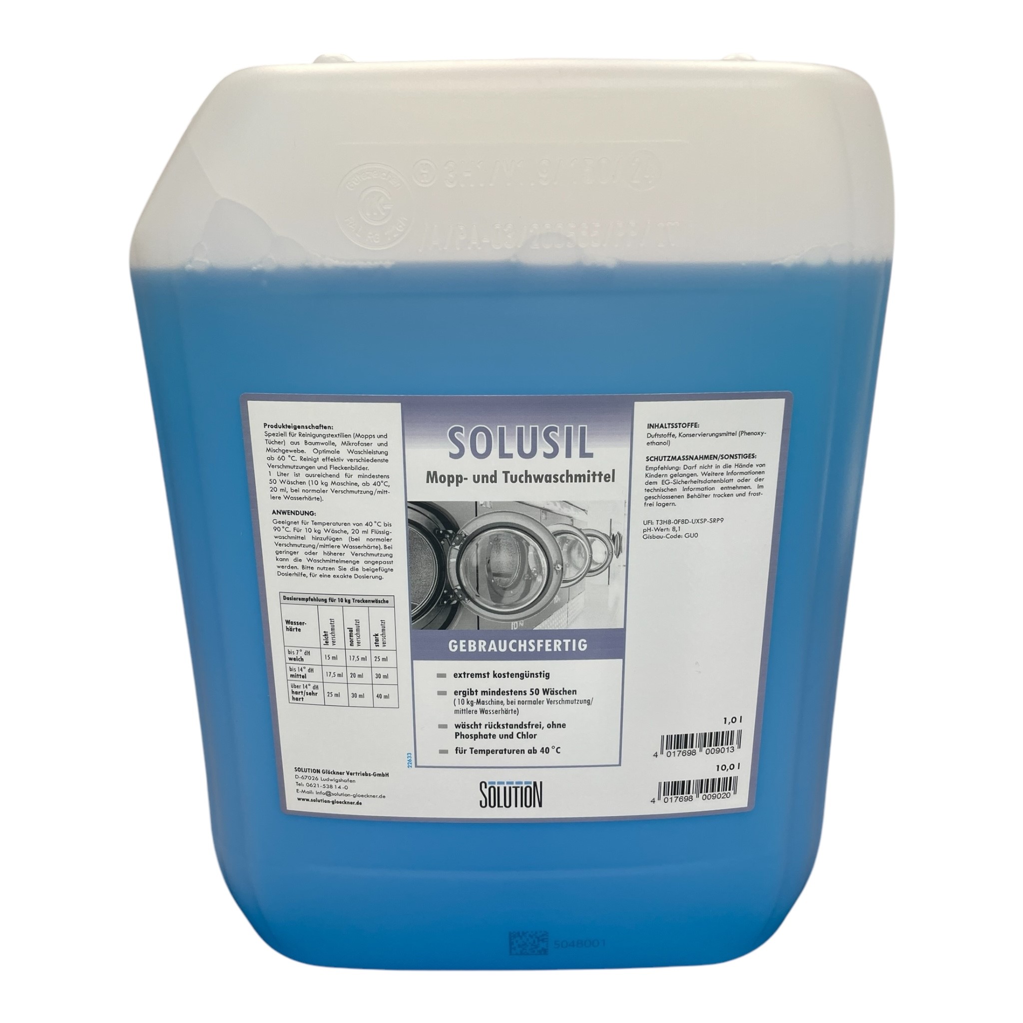 Solution SOLUSIL Mopp- und Tuchwaschmittel Solution SOLUSIL Mopp- und Tuchwaschmittel