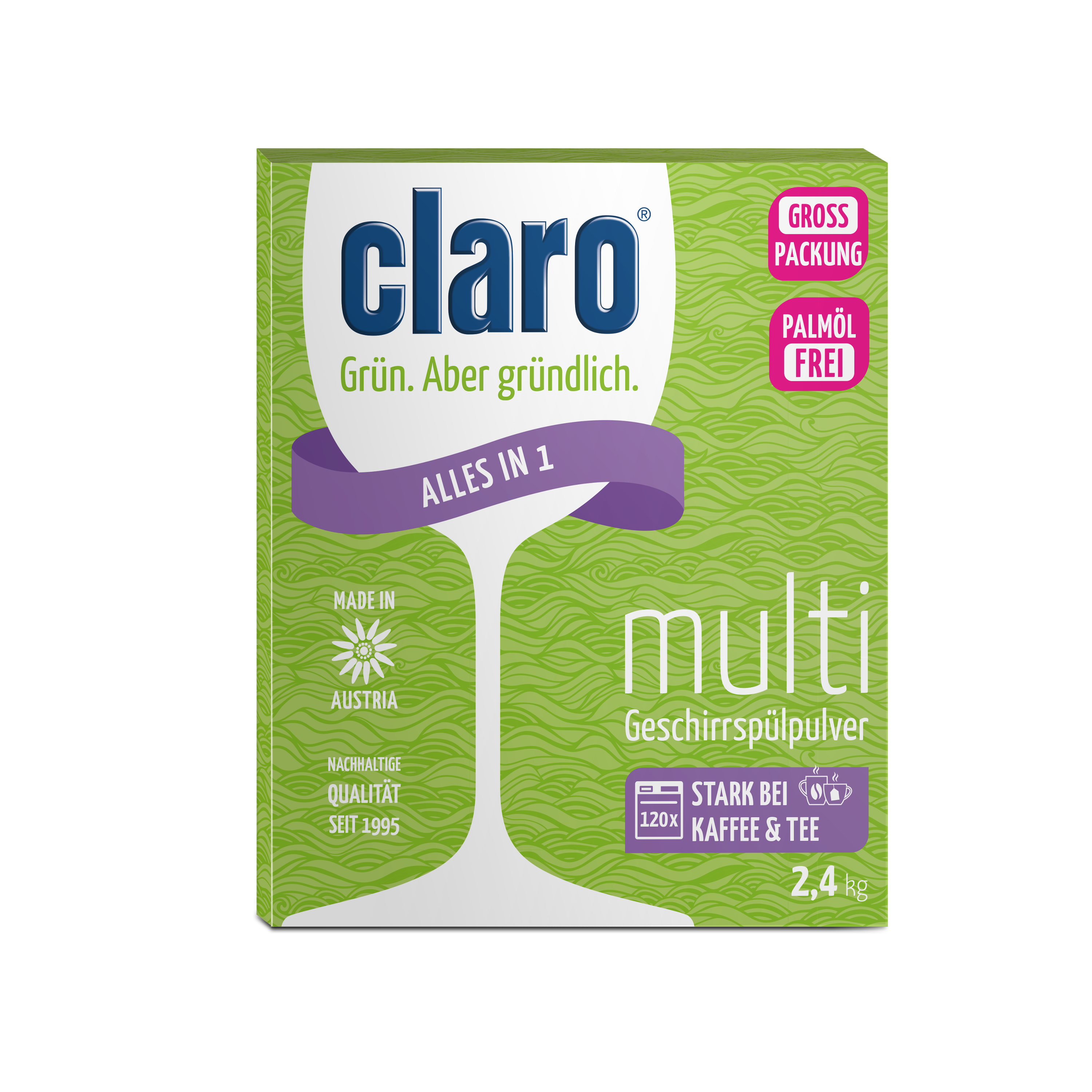 claro Multi Geschirrspülpulver 2,4 kg claro Multi Geschirrspülpulver 2,4 kg