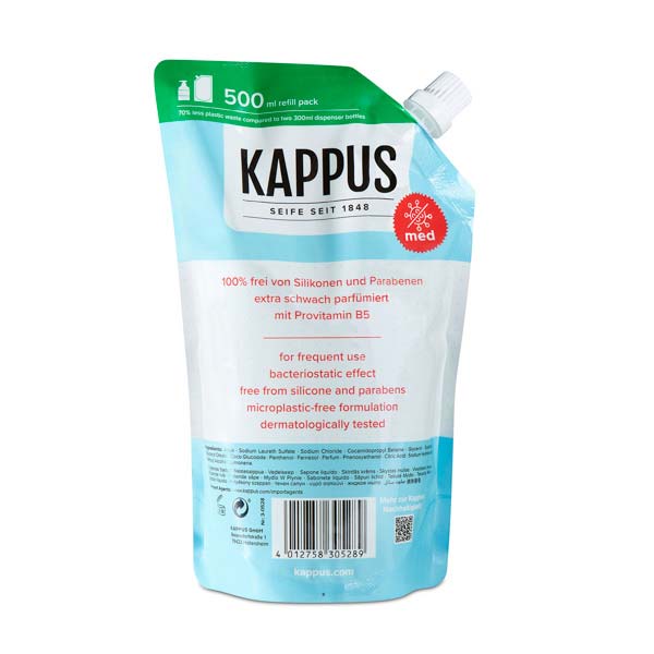 Kappus Arztseife Nachfüllpackung 500 ml Kappus Arztseife Nachfüllpackung 500 ml