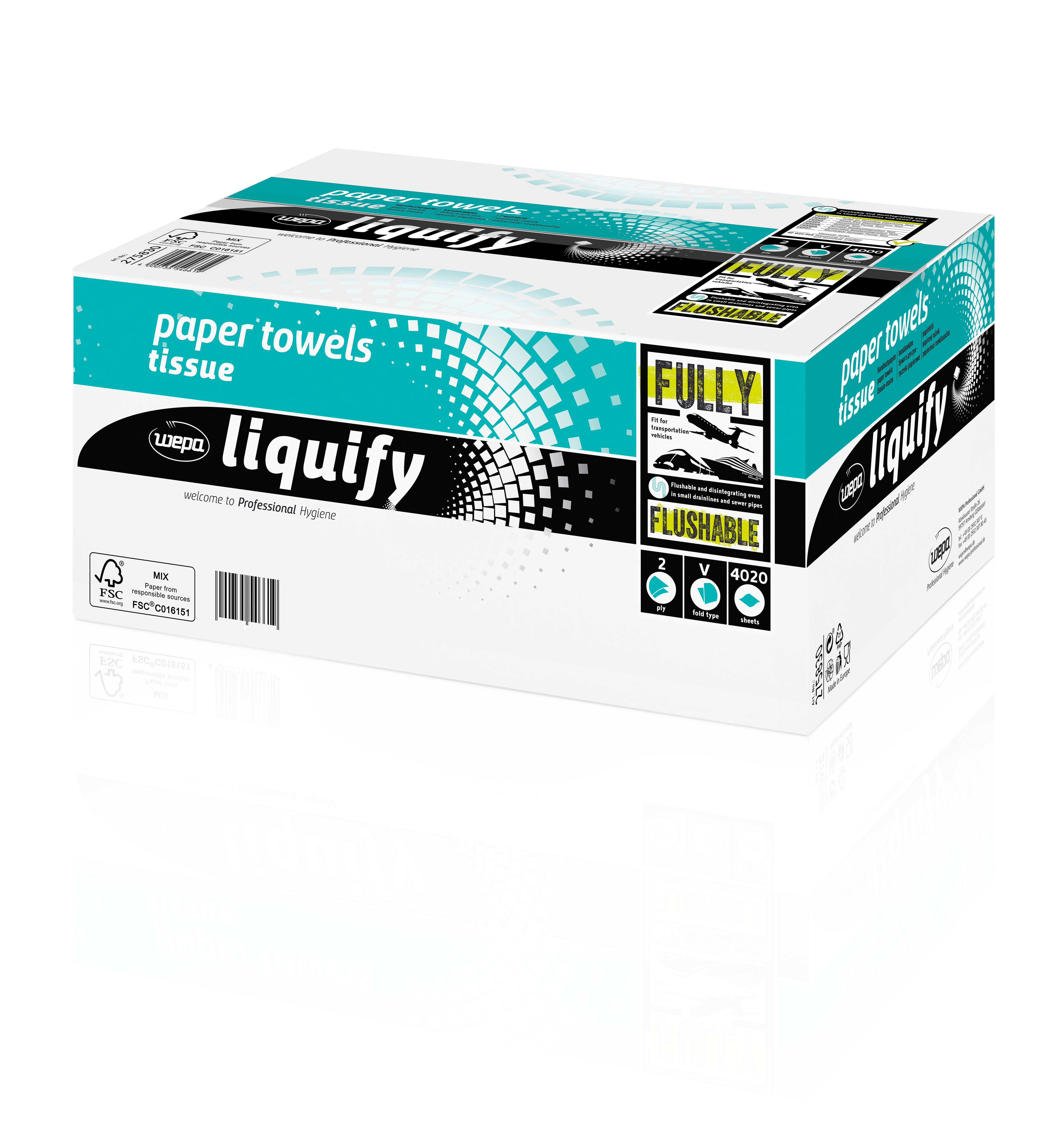 Falthandtücher Liquify schneeweiß Falthandtücher Liquify schneeweiß