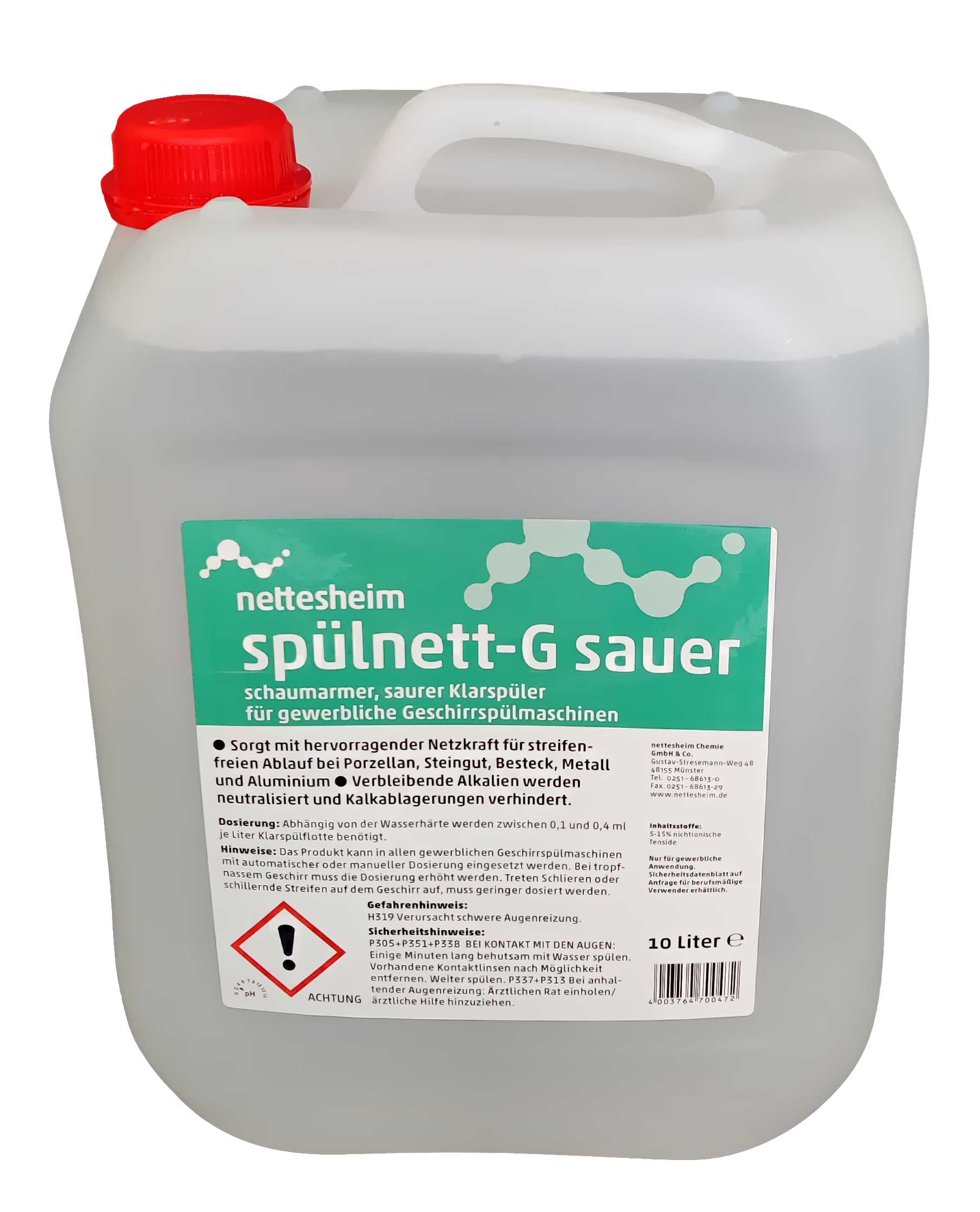 NETTESHEIM Spülnett-G sauer Klarspüler NETTESHEIM Spülnett-G sauer Klarspüler