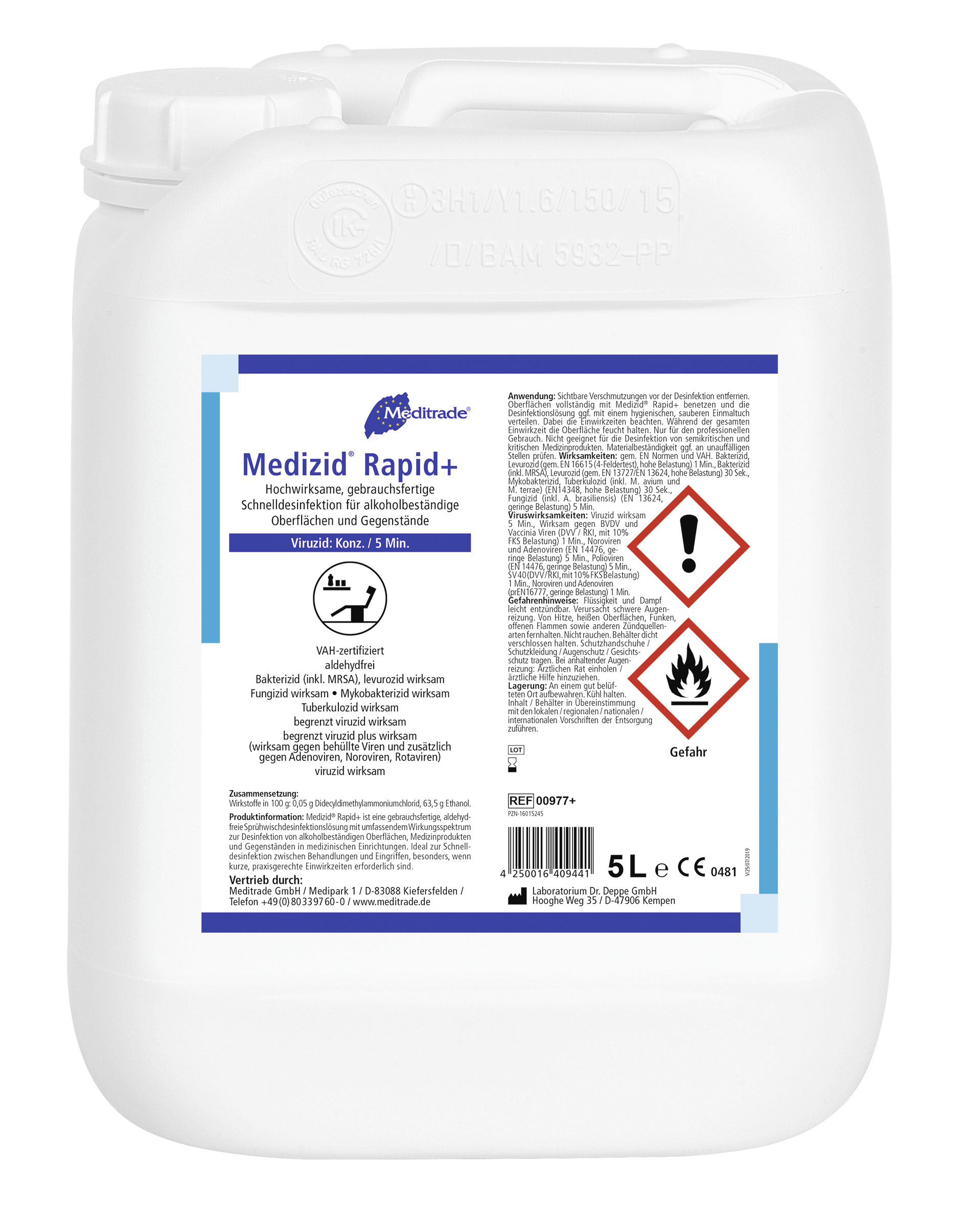 Meditrade Rapid+ Flächendesinfektion Meditrade Rapid+ Flächendesinfektion
