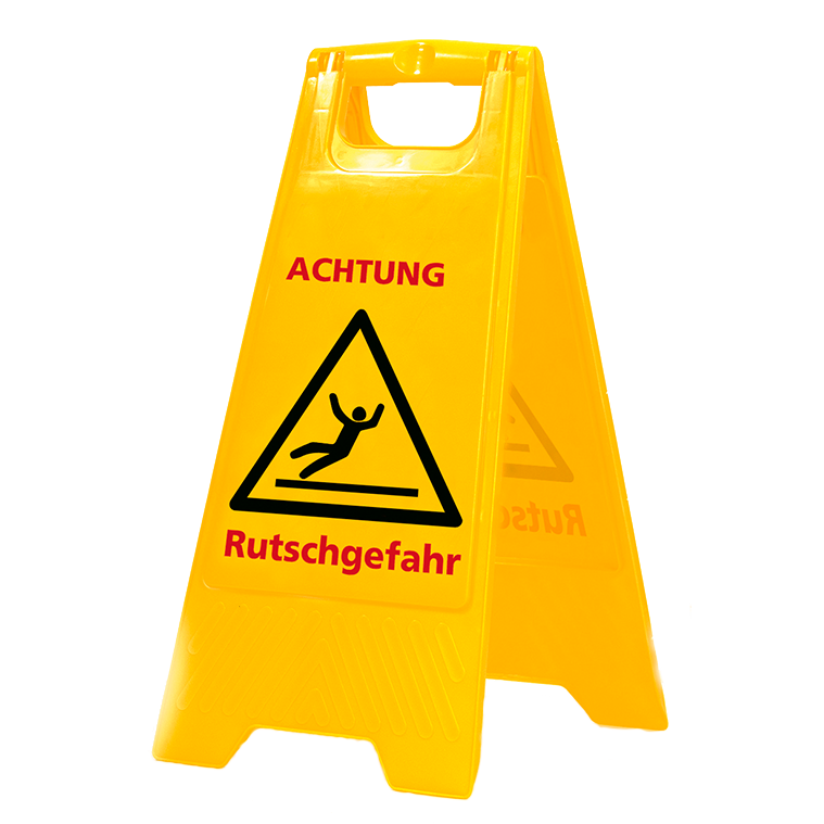 Warnschild 'Achtung Rutschgefahr' Warnschild 'Achtung Rutschgefahr'