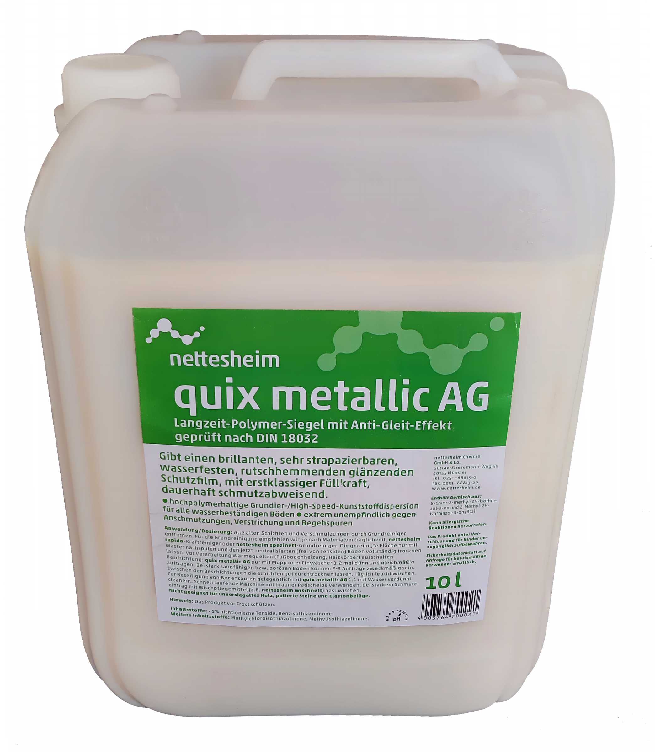 NETTESHEIM Quix Metallic AG Langzeit-Polymer-Versiegelung NETTESHEIM Quix Metallic AG Langzeit-Polymer-Versiegelung
